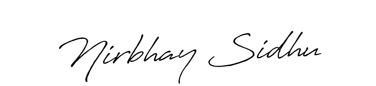 Check out images of Autograph of Nirbhay Sidhu name. Actor Nirbhay Sidhu Signature Style. Antro_Vectra_Bolder is a professional sign style online. Nirbhay Sidhu signature style 7 images and pictures png