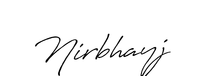 Make a short Nirbhayj signature style. Manage your documents anywhere anytime using Antro_Vectra_Bolder. Create and add eSignatures, submit forms, share and send files easily. Nirbhayj signature style 7 images and pictures png