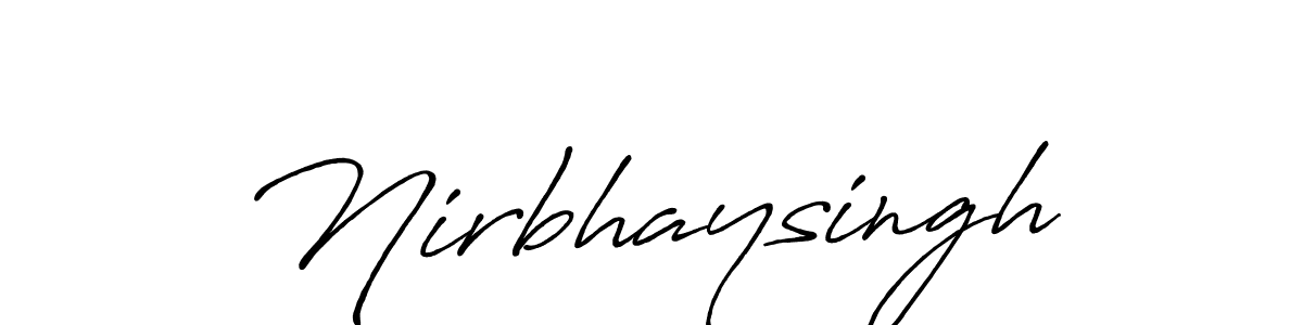 This is the best signature style for the Nirbhaysingh name. Also you like these signature font (Antro_Vectra_Bolder). Mix name signature. Nirbhaysingh signature style 7 images and pictures png