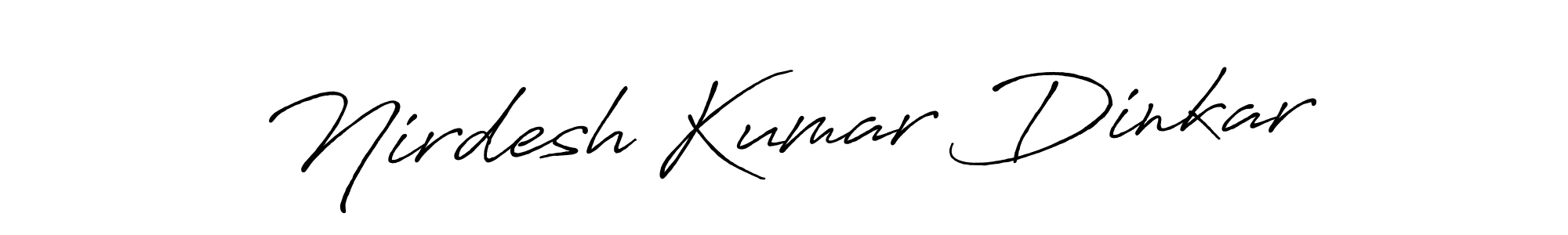 Use a signature maker to create a handwritten signature online. With this signature software, you can design (Antro_Vectra_Bolder) your own signature for name Nirdesh Kumar Dinkar. Nirdesh Kumar Dinkar signature style 7 images and pictures png