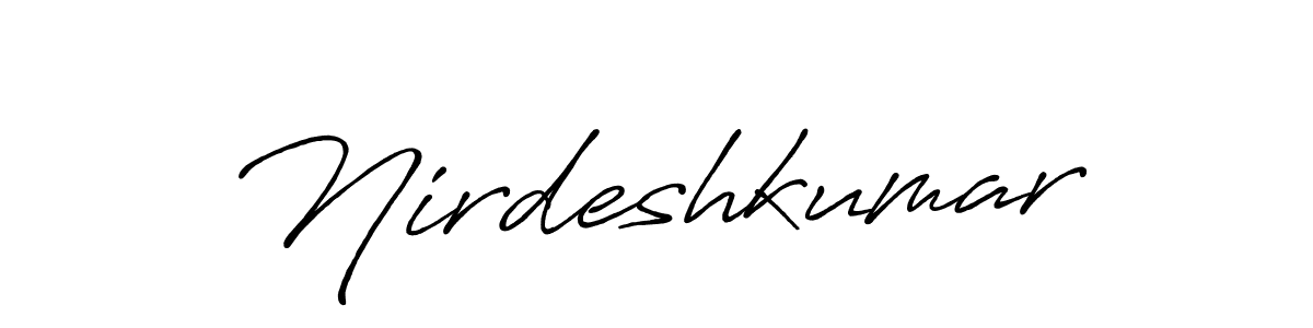 How to Draw Nirdeshkumar signature style? Antro_Vectra_Bolder is a latest design signature styles for name Nirdeshkumar. Nirdeshkumar signature style 7 images and pictures png