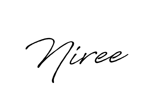 How to make Niree signature? Antro_Vectra_Bolder is a professional autograph style. Create handwritten signature for Niree name. Niree signature style 7 images and pictures png