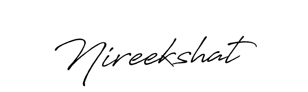 Once you've used our free online signature maker to create your best signature Antro_Vectra_Bolder style, it's time to enjoy all of the benefits that Nireekshat name signing documents. Nireekshat signature style 7 images and pictures png