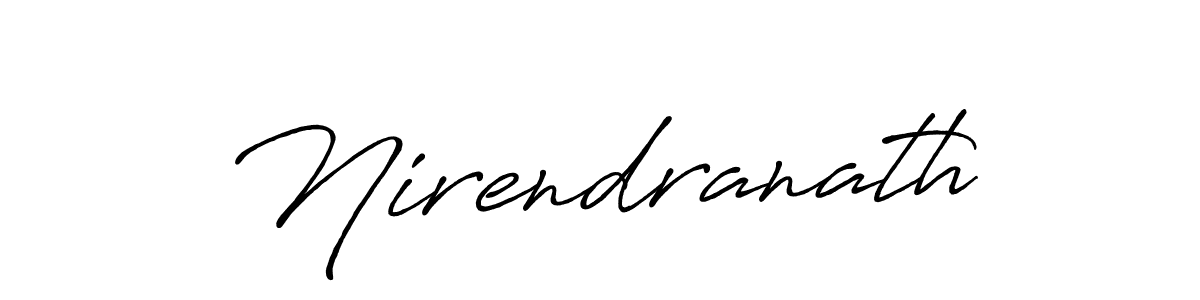 Create a beautiful signature design for name Nirendranath. With this signature (Antro_Vectra_Bolder) fonts, you can make a handwritten signature for free. Nirendranath signature style 7 images and pictures png