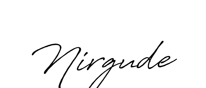 Best and Professional Signature Style for Nirgude. Antro_Vectra_Bolder Best Signature Style Collection. Nirgude signature style 7 images and pictures png