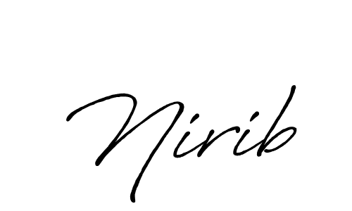 How to make Nirib signature? Antro_Vectra_Bolder is a professional autograph style. Create handwritten signature for Nirib name. Nirib signature style 7 images and pictures png