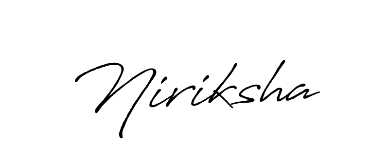 Make a beautiful signature design for name Niriksha. Use this online signature maker to create a handwritten signature for free. Niriksha signature style 7 images and pictures png