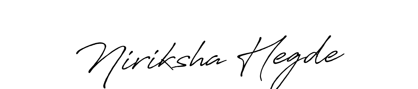 This is the best signature style for the Niriksha Hegde name. Also you like these signature font (Antro_Vectra_Bolder). Mix name signature. Niriksha Hegde signature style 7 images and pictures png
