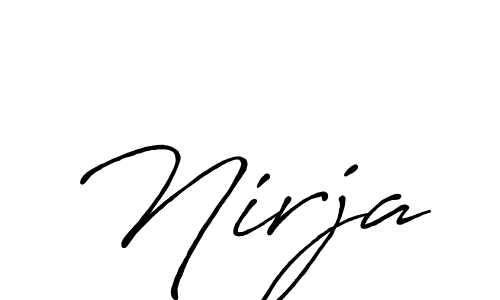 Make a beautiful signature design for name Nirja. Use this online signature maker to create a handwritten signature for free. Nirja signature style 7 images and pictures png