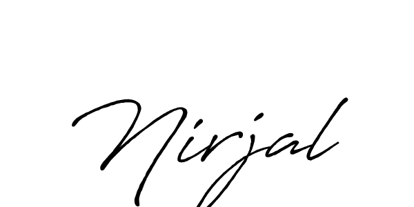 You should practise on your own different ways (Antro_Vectra_Bolder) to write your name (Nirjal) in signature. don't let someone else do it for you. Nirjal signature style 7 images and pictures png