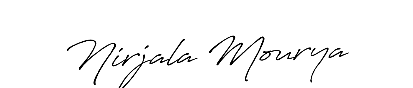 Check out images of Autograph of Nirjala Mourya name. Actor Nirjala Mourya Signature Style. Antro_Vectra_Bolder is a professional sign style online. Nirjala Mourya signature style 7 images and pictures png