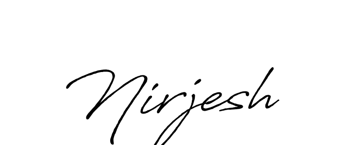 Make a beautiful signature design for name Nirjesh. Use this online signature maker to create a handwritten signature for free. Nirjesh signature style 7 images and pictures png