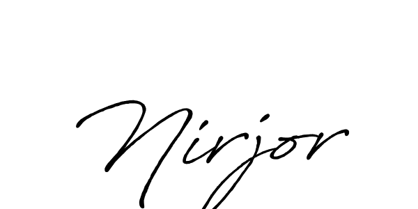 Antro_Vectra_Bolder is a professional signature style that is perfect for those who want to add a touch of class to their signature. It is also a great choice for those who want to make their signature more unique. Get Nirjor name to fancy signature for free. Nirjor signature style 7 images and pictures png