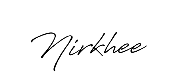 The best way (Antro_Vectra_Bolder) to make a short signature is to pick only two or three words in your name. The name Nirkhee include a total of six letters. For converting this name. Nirkhee signature style 7 images and pictures png