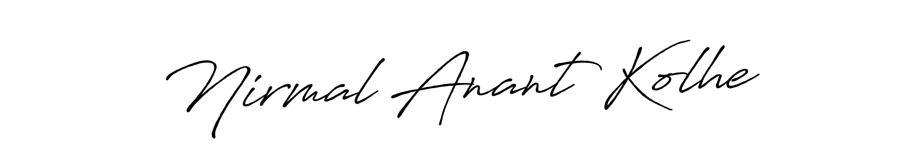 Also we have Nirmal Anant Kolhe name is the best signature style. Create professional handwritten signature collection using Antro_Vectra_Bolder autograph style. Nirmal Anant Kolhe signature style 7 images and pictures png