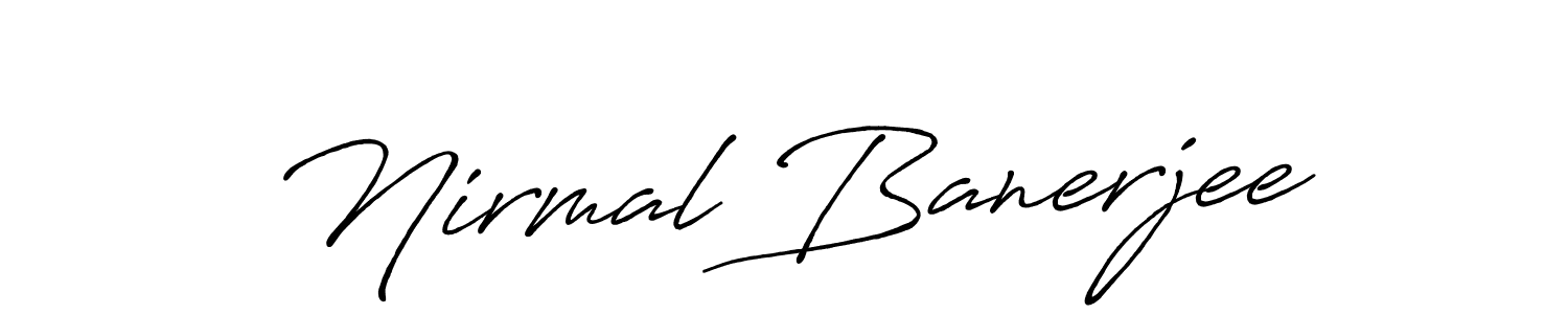 Also we have Nirmal Banerjee name is the best signature style. Create professional handwritten signature collection using Antro_Vectra_Bolder autograph style. Nirmal Banerjee signature style 7 images and pictures png