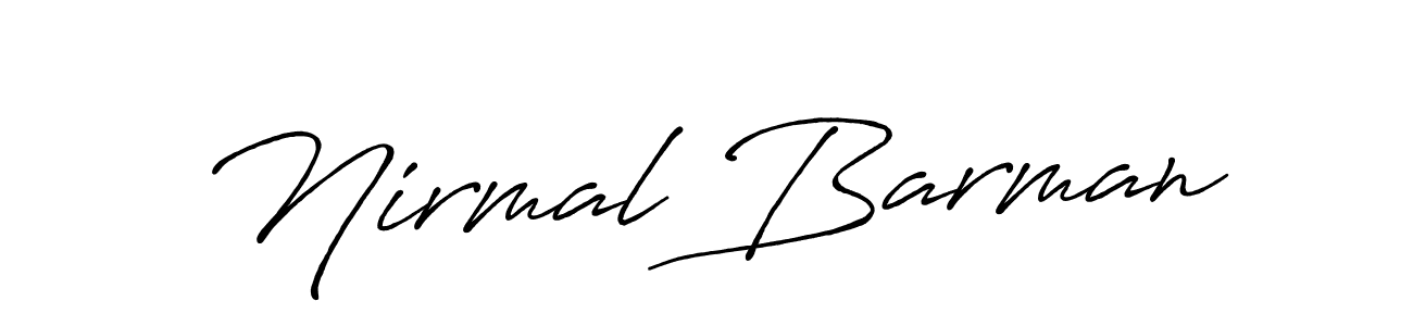 How to make Nirmal Barman signature? Antro_Vectra_Bolder is a professional autograph style. Create handwritten signature for Nirmal Barman name. Nirmal Barman signature style 7 images and pictures png