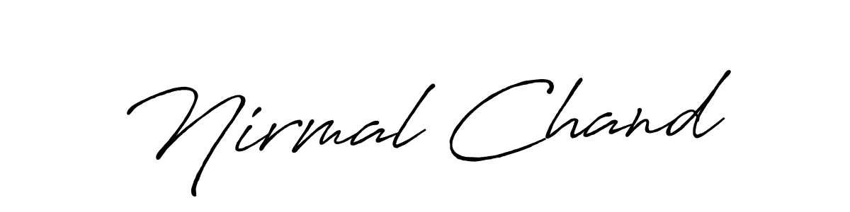 It looks lik you need a new signature style for name Nirmal Chand. Design unique handwritten (Antro_Vectra_Bolder) signature with our free signature maker in just a few clicks. Nirmal Chand signature style 7 images and pictures png