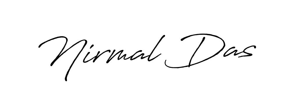 The best way (Antro_Vectra_Bolder) to make a short signature is to pick only two or three words in your name. The name Nirmal Das include a total of six letters. For converting this name. Nirmal Das signature style 7 images and pictures png