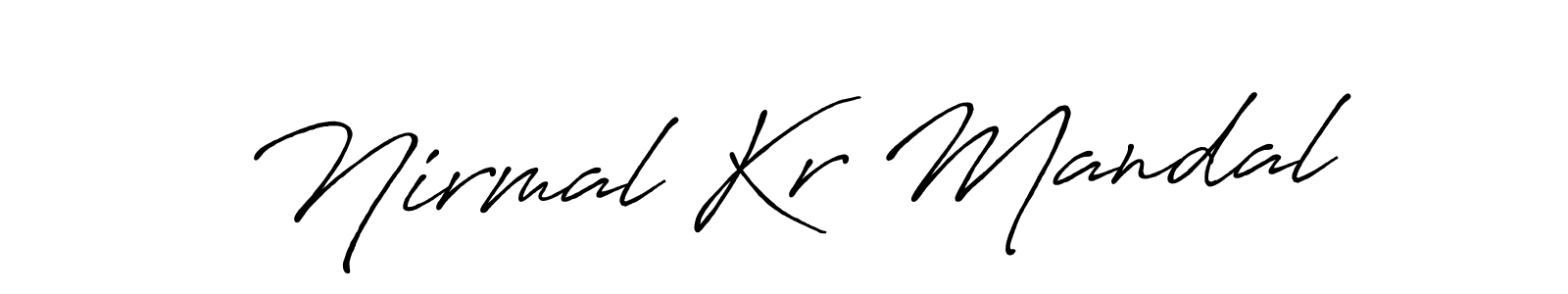 You should practise on your own different ways (Antro_Vectra_Bolder) to write your name (Nirmal Kr Mandal) in signature. don't let someone else do it for you. Nirmal Kr Mandal signature style 7 images and pictures png