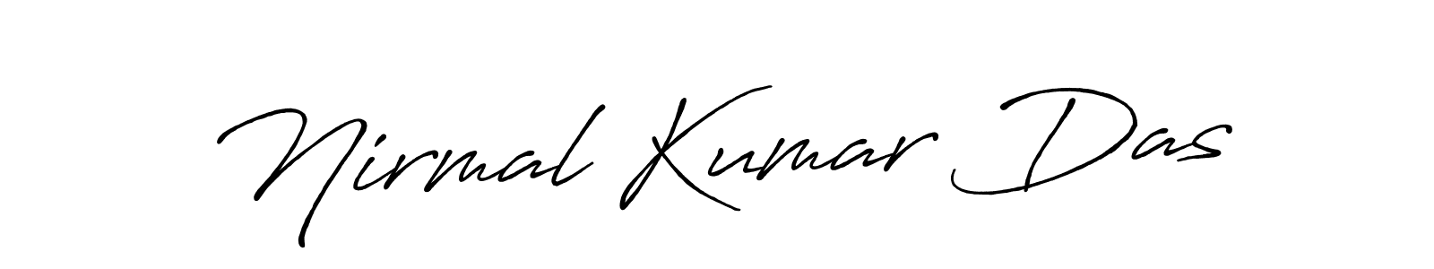 How to make Nirmal Kumar Das name signature. Use Antro_Vectra_Bolder style for creating short signs online. This is the latest handwritten sign. Nirmal Kumar Das signature style 7 images and pictures png