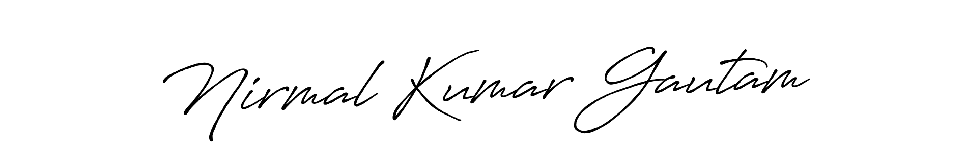 It looks lik you need a new signature style for name Nirmal Kumar Gautam. Design unique handwritten (Antro_Vectra_Bolder) signature with our free signature maker in just a few clicks. Nirmal Kumar Gautam signature style 7 images and pictures png