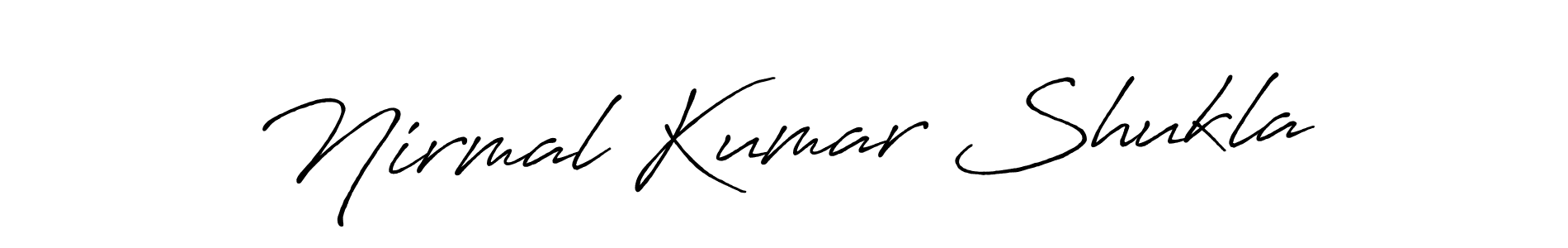 This is the best signature style for the Nirmal Kumar Shukla name. Also you like these signature font (Antro_Vectra_Bolder). Mix name signature. Nirmal Kumar Shukla signature style 7 images and pictures png