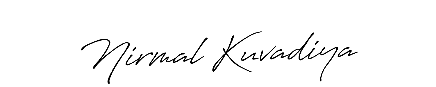 Once you've used our free online signature maker to create your best signature Antro_Vectra_Bolder style, it's time to enjoy all of the benefits that Nirmal Kuvadiya name signing documents. Nirmal Kuvadiya signature style 7 images and pictures png