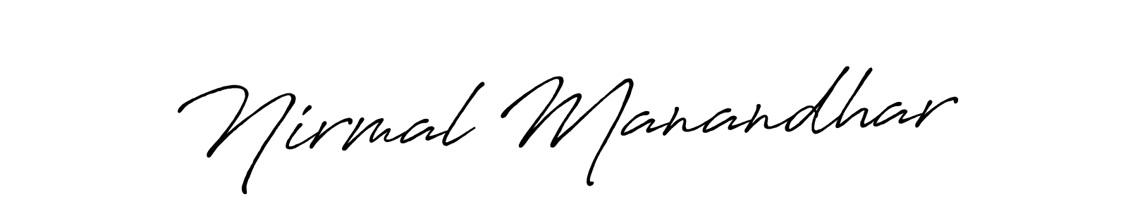 Antro_Vectra_Bolder is a professional signature style that is perfect for those who want to add a touch of class to their signature. It is also a great choice for those who want to make their signature more unique. Get Nirmal Manandhar name to fancy signature for free. Nirmal Manandhar signature style 7 images and pictures png