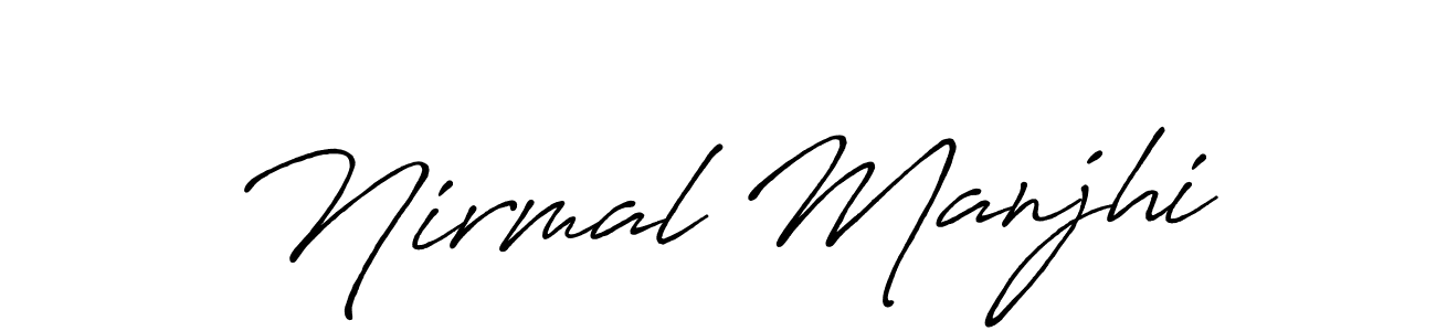 Once you've used our free online signature maker to create your best signature Antro_Vectra_Bolder style, it's time to enjoy all of the benefits that Nirmal Manjhi name signing documents. Nirmal Manjhi signature style 7 images and pictures png