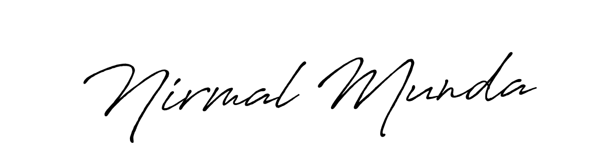 Make a beautiful signature design for name Nirmal Munda. Use this online signature maker to create a handwritten signature for free. Nirmal Munda signature style 7 images and pictures png