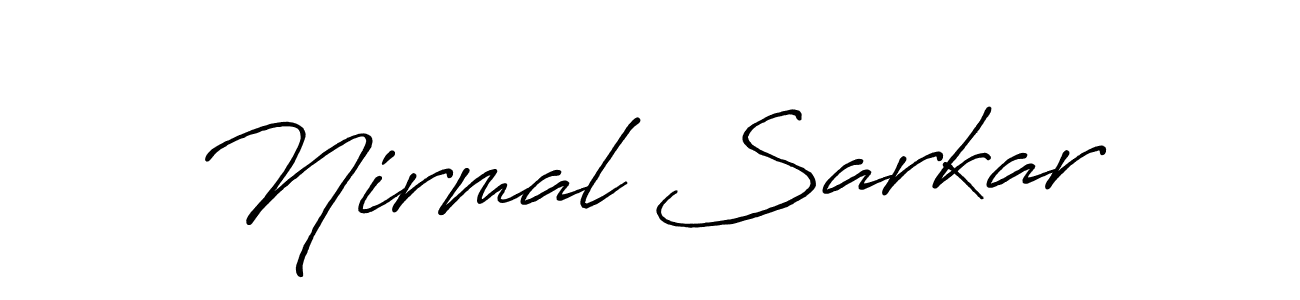 Also You can easily find your signature by using the search form. We will create Nirmal Sarkar name handwritten signature images for you free of cost using Antro_Vectra_Bolder sign style. Nirmal Sarkar signature style 7 images and pictures png