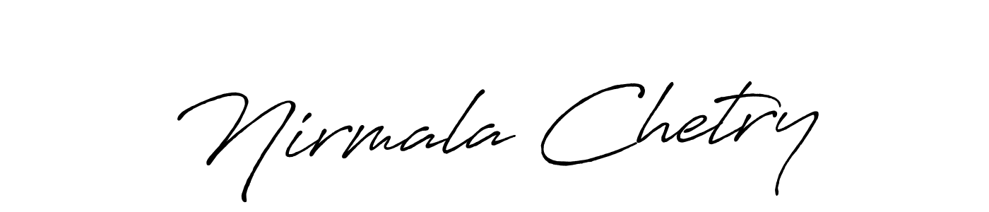 How to make Nirmala Chetry signature? Antro_Vectra_Bolder is a professional autograph style. Create handwritten signature for Nirmala Chetry name. Nirmala Chetry signature style 7 images and pictures png