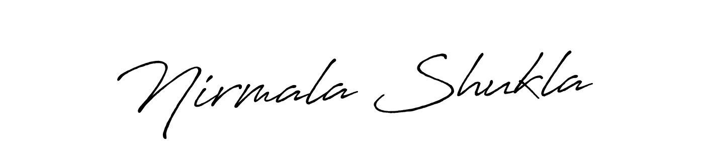 This is the best signature style for the Nirmala Shukla name. Also you like these signature font (Antro_Vectra_Bolder). Mix name signature. Nirmala Shukla signature style 7 images and pictures png