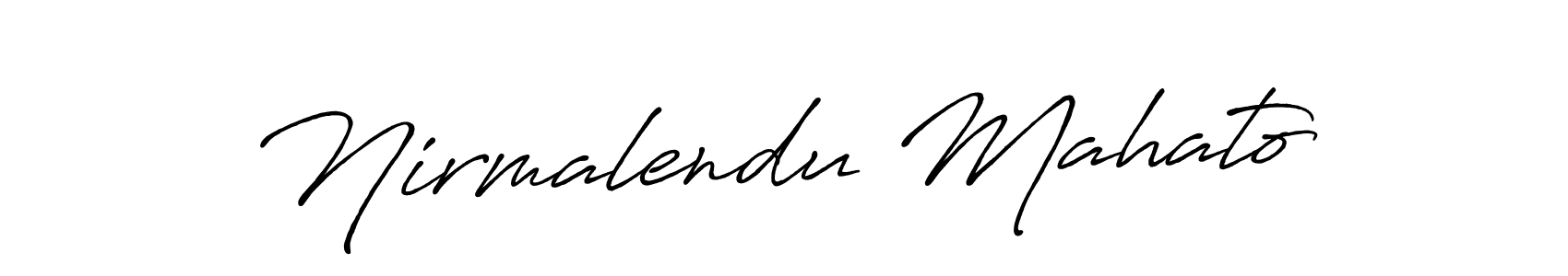 Create a beautiful signature design for name Nirmalendu Mahato. With this signature (Antro_Vectra_Bolder) fonts, you can make a handwritten signature for free. Nirmalendu Mahato signature style 7 images and pictures png