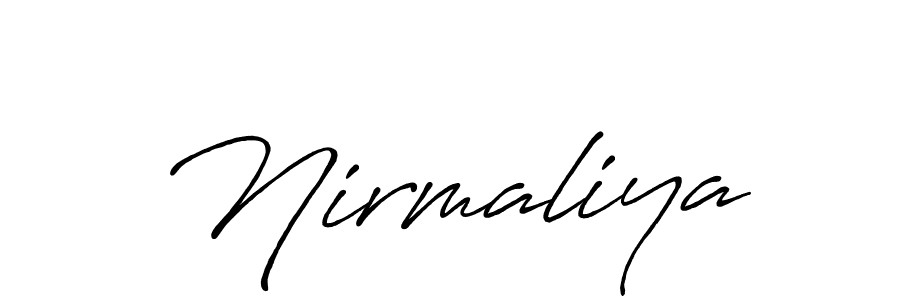 It looks lik you need a new signature style for name Nirmaliya. Design unique handwritten (Antro_Vectra_Bolder) signature with our free signature maker in just a few clicks. Nirmaliya signature style 7 images and pictures png