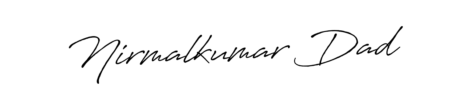 Also You can easily find your signature by using the search form. We will create Nirmalkumar Dad name handwritten signature images for you free of cost using Antro_Vectra_Bolder sign style. Nirmalkumar Dad signature style 7 images and pictures png