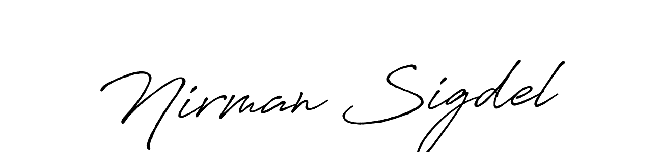 How to Draw Nirman Sigdel signature style? Antro_Vectra_Bolder is a latest design signature styles for name Nirman Sigdel. Nirman Sigdel signature style 7 images and pictures png