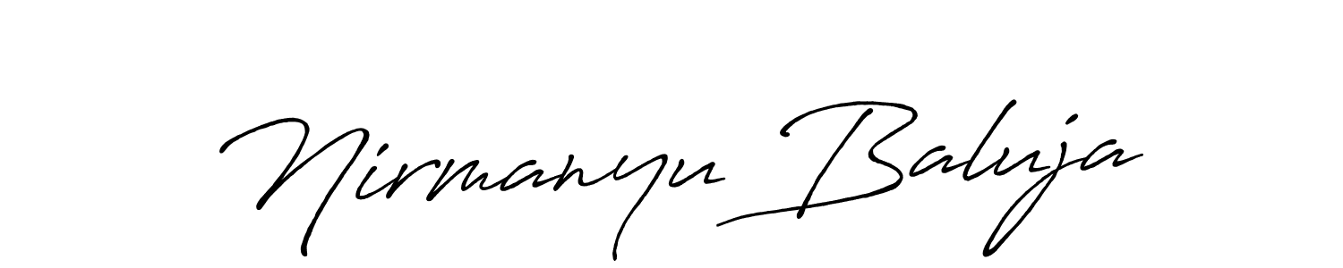 Best and Professional Signature Style for Nirmanyu Baluja. Antro_Vectra_Bolder Best Signature Style Collection. Nirmanyu Baluja signature style 7 images and pictures png