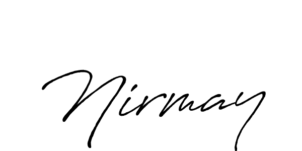 Make a beautiful signature design for name Nirmay. Use this online signature maker to create a handwritten signature for free. Nirmay signature style 7 images and pictures png