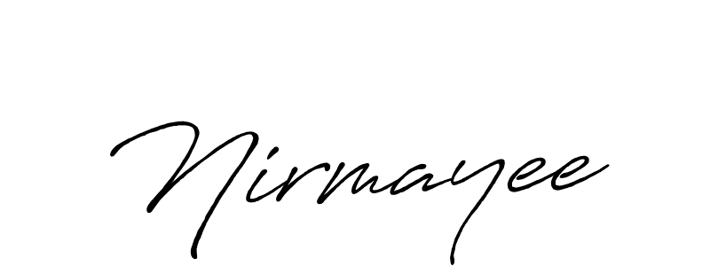 Design your own signature with our free online signature maker. With this signature software, you can create a handwritten (Antro_Vectra_Bolder) signature for name Nirmayee. Nirmayee signature style 7 images and pictures png