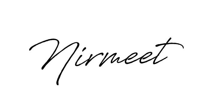 if you are searching for the best signature style for your name Nirmeet. so please give up your signature search. here we have designed multiple signature styles  using Antro_Vectra_Bolder. Nirmeet signature style 7 images and pictures png