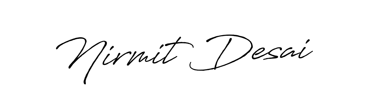 Make a beautiful signature design for name Nirmit Desai. Use this online signature maker to create a handwritten signature for free. Nirmit Desai signature style 7 images and pictures png