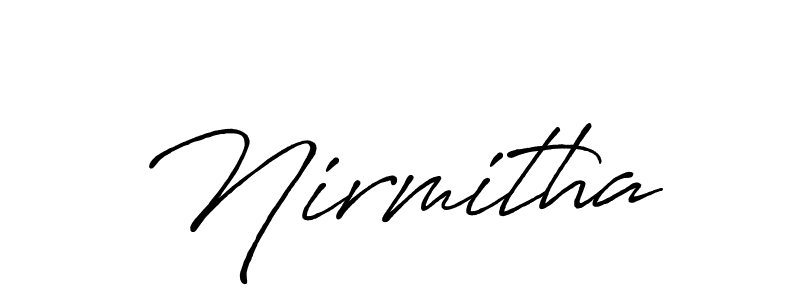 Once you've used our free online signature maker to create your best signature Antro_Vectra_Bolder style, it's time to enjoy all of the benefits that Nirmitha name signing documents. Nirmitha signature style 7 images and pictures png