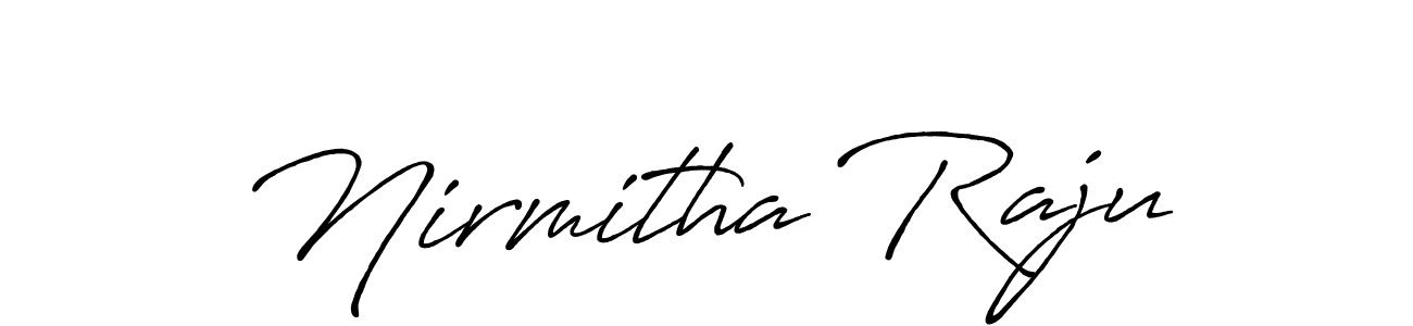 This is the best signature style for the Nirmitha Raju name. Also you like these signature font (Antro_Vectra_Bolder). Mix name signature. Nirmitha Raju signature style 7 images and pictures png