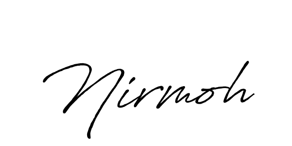 Create a beautiful signature design for name Nirmoh. With this signature (Antro_Vectra_Bolder) fonts, you can make a handwritten signature for free. Nirmoh signature style 7 images and pictures png