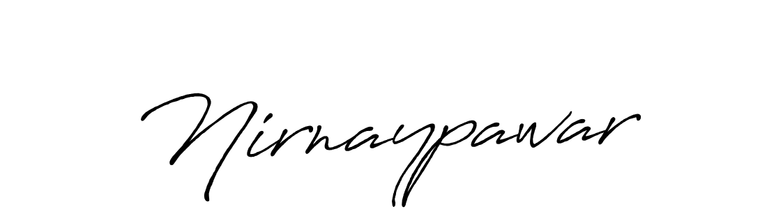 Antro_Vectra_Bolder is a professional signature style that is perfect for those who want to add a touch of class to their signature. It is also a great choice for those who want to make their signature more unique. Get Nirnaypawar name to fancy signature for free. Nirnaypawar signature style 7 images and pictures png