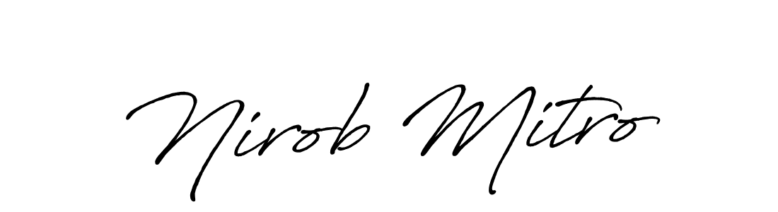 Also we have Nirob Mitro name is the best signature style. Create professional handwritten signature collection using Antro_Vectra_Bolder autograph style. Nirob Mitro signature style 7 images and pictures png