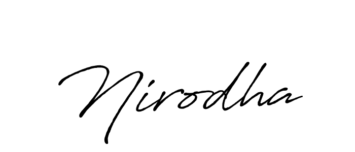 Also we have Nirodha name is the best signature style. Create professional handwritten signature collection using Antro_Vectra_Bolder autograph style. Nirodha signature style 7 images and pictures png