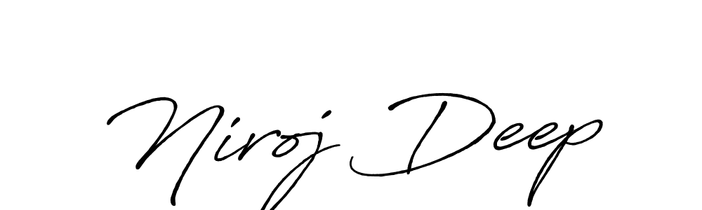 Also we have Niroj Deep name is the best signature style. Create professional handwritten signature collection using Antro_Vectra_Bolder autograph style. Niroj Deep signature style 7 images and pictures png